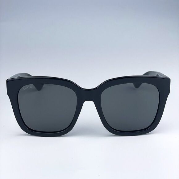 NEW Gucci GG1338S 001 Black Green Grey Square Women Sunglasses main image 6